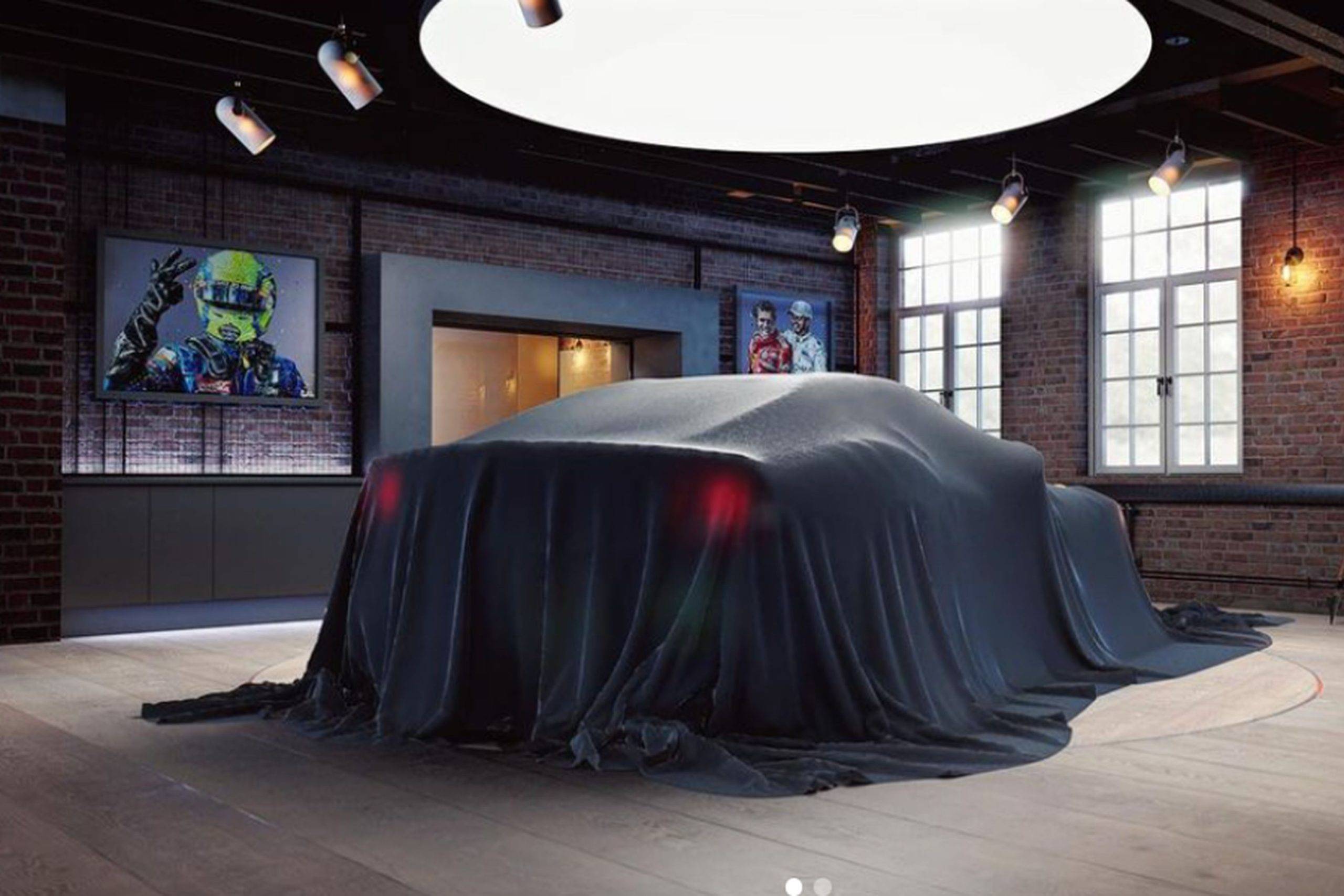 The Bunker Bicester Showcase room with a supercar on the turntable